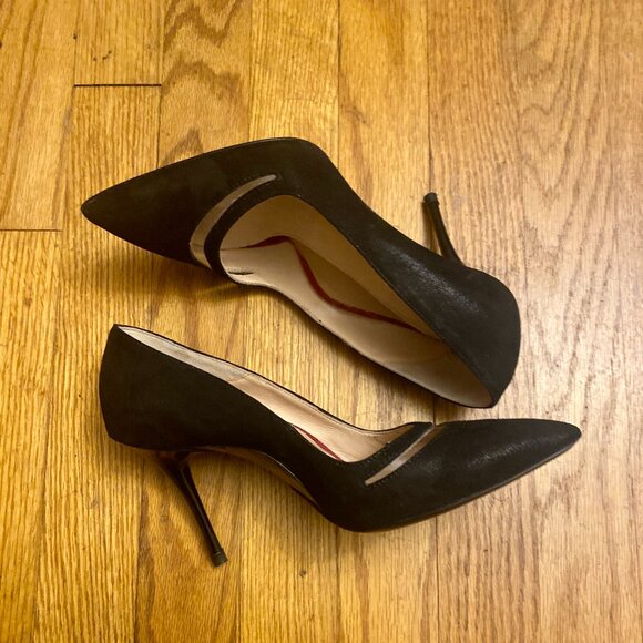 Enrico Cuini for Jamie Black Pumps Heels Shoes Size 36.5 / 6.5
